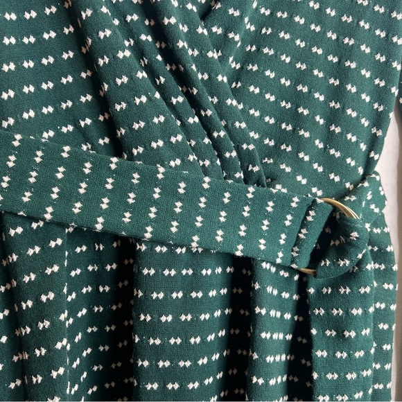 Maeve Anthropolagie M NWT Dark Green Patterned Long Sleeve Dress Party Holiday - Picture 13 of 13